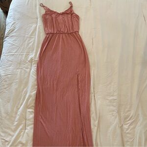Lulu’s Elegant Pink Maxi Dress Size XS